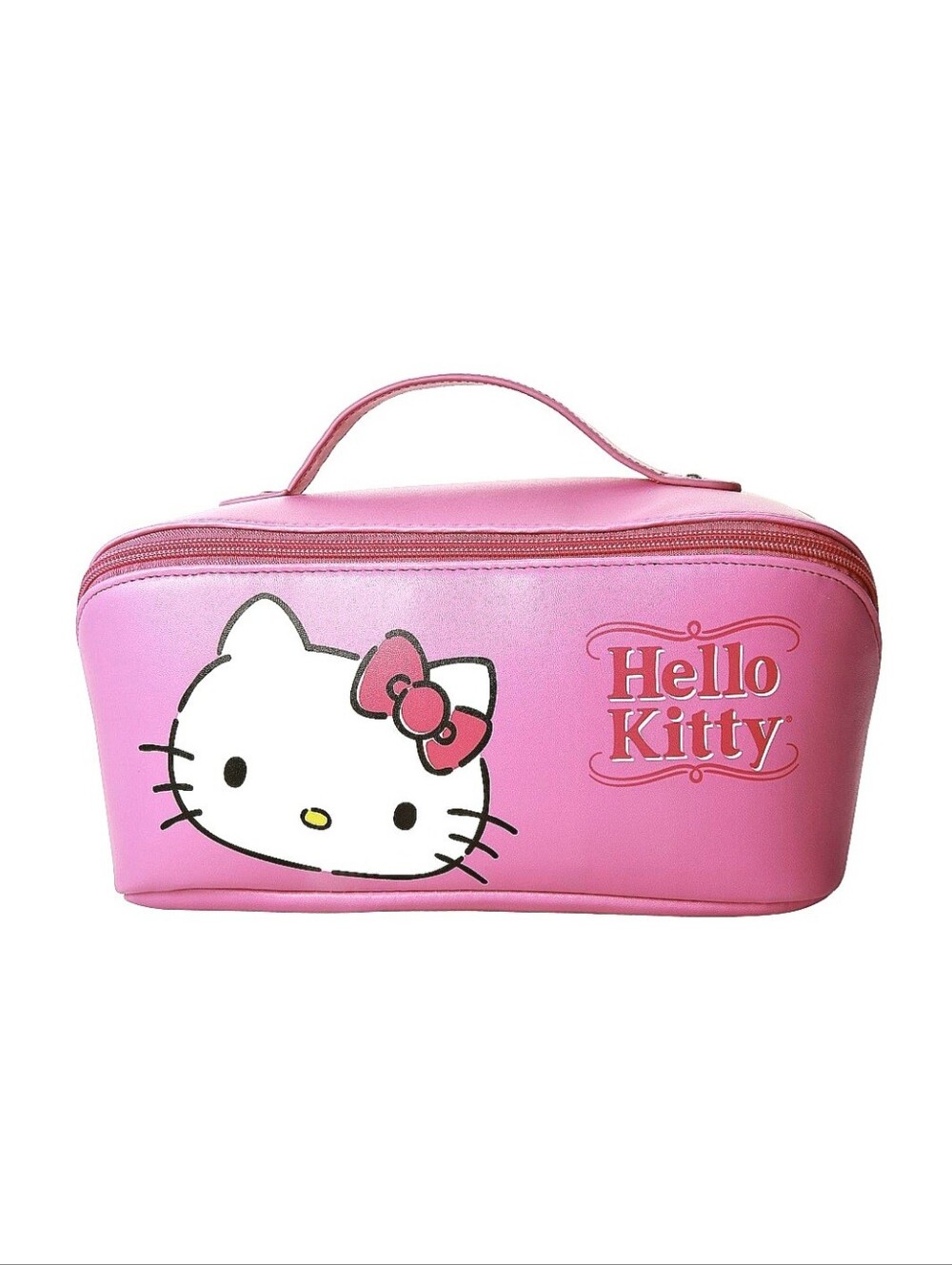 NWT! Hello Kitty Large Makeup Case Cosmetic Bag Travel Sanrio Women
